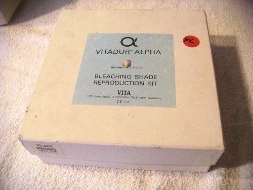 USED VITADUR ALPHA BLEACHING SHADE REPRODUCTION KIT IN ORIG. BOX - 6 12G BOTTLES