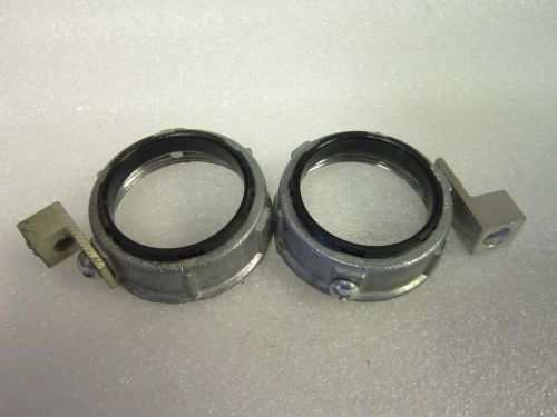 1-1/2&#034;Insulated Metal Grounding Bushings (lot of 2)