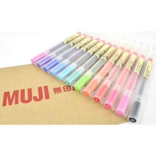 MUJI Gel Ink Ballpoint Color Pen Set