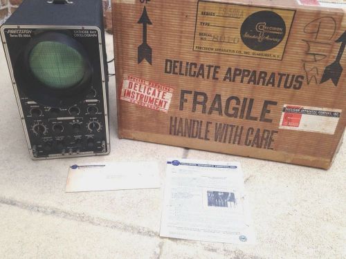 Vintage Precision Series ES-500 Oscilloscope Cathode Ray New Condition!!