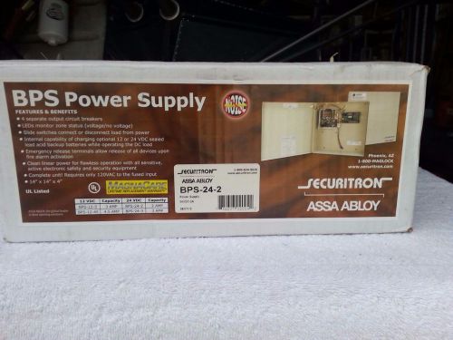 Securitron BPS-24-2 Power Supply Lockbox BPS242 Assa Abloy 24VDC - 2 Amp