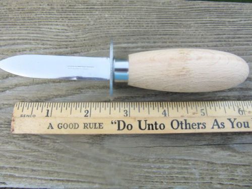 3 oyster shucking clam opening knife wooden handle stainless  restaurant kitchen for sale