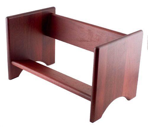 Advantus Hardwood Binder Rack  16-Inch Capacity  17 x 10 x 10 Inches  Mahogany F