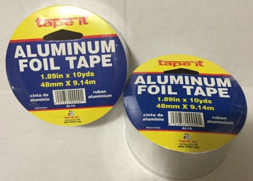 2 Rolls 10 Yards (9 meters) ALUMINUM FOIL TAPE 1.89&#034; WIDE (48mm) EMI Heat Shield