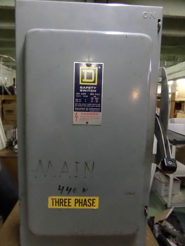 Heavy duty square d 200 amp safety switch 3 phase 600 vac for sale