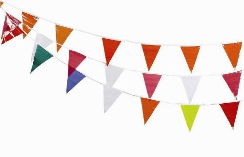 Cortina 03-403-60 Vinyl Pennant, 60&#039; Length x 9&#034; Width x 12&#034; Height, Multicolor