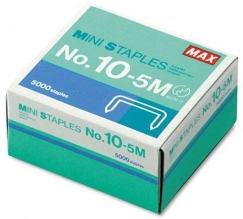 Mini staples for use in max hd-10df stapler, 3/8 crownx3/16 leg, 5000/box for sale