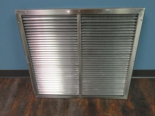 30&#034;x28&#034;x2 1/2&#034; stainless steel exhaust fan louvers for sale