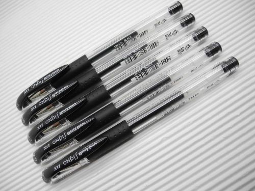 5 pens+10 refills UNI-BALL Signo UM-151 0.38mm ultra fine roller ball pen black