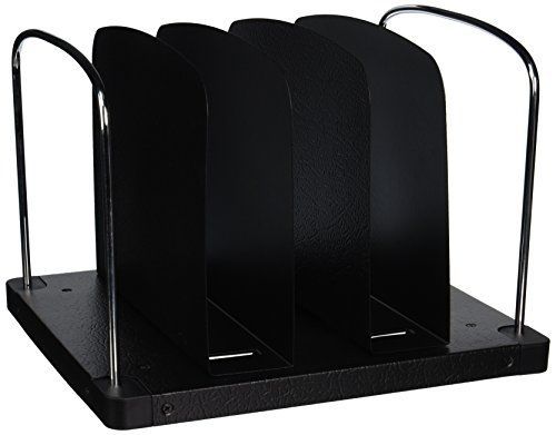 Buddy Products Trio 5 Pocket Vertical Desk Tray, 8.5 x 11.25 x 12 Inches, Black