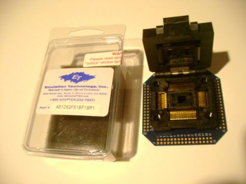 Emulation technologies 128 pin qfp zero insertion socket ab128qf51bp18m1 new for sale