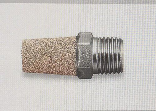 Exhaust Muffler, NPT 1/8&#034;, Hex 7/16&#034;, Length 1-1/8&#034;