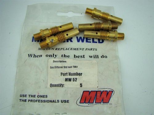 Master weld gas diffuser fixed noz suit tw2  mw 52fn (5 count) for sale