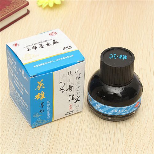 New 60ml Hero Blue Fountain Pen Ink Refill Glass Bottle School Office