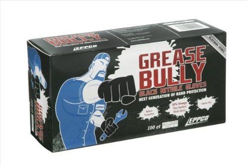Eppco 10046 Grease Bully Black Nitrile Gloves - XXL
