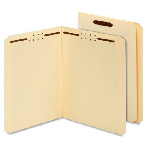 Globe-Weis Manila Fastener Folders, 11 Point, 2 Fasteners, Letter Size, Straight