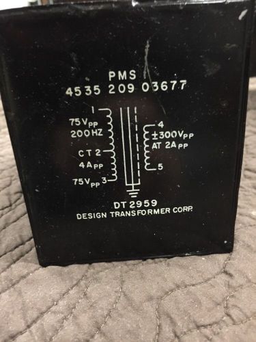 Vintage FREED PMSI Transformer DT 2959 200 HZ 75 Vpp AT 2App