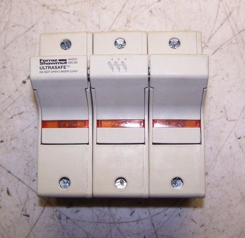 FERRAZ SHAWMUT ULTRASAFE US6J3I FUSE HOLDER 600V 60 AMP 3 POLE