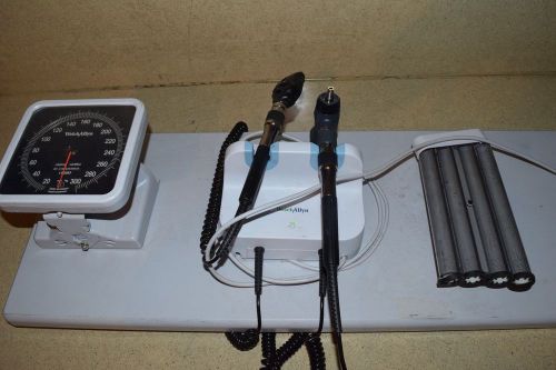 WELCH ALLYN WALL SYSTEM w/ 11720 OPTHALMOSCOPE &amp; 23810 OTOSCOPE