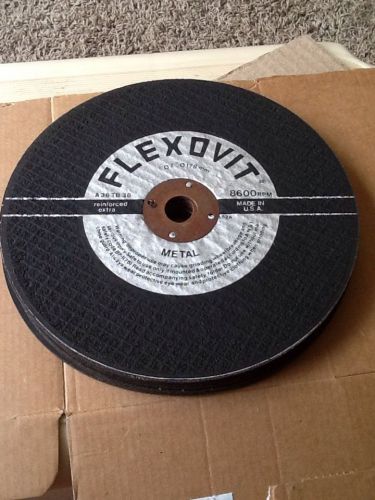 Lot of (4) Flexovit 7&#034; x 1/4 x 5/8-11 Metal Grinding Disc  Type 27