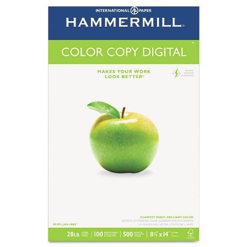 Hammermill Color Copy Digital, 28lb, 8-1/2 x 14 Inch, 100 Bright, 500 Sheets/1
