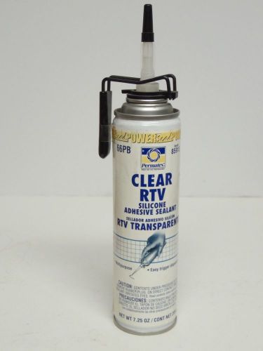 Permatex 85913 Clear RTV Silicone Adhesive Sealant, 7.25 oz. PowerBead Can New