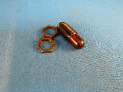 L7116R-AC RED LIGHT IND. 62.0 KILHMS BULB T-2 2 SOLDER LUG NEW OLD STOCK