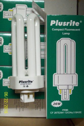 PLUSRITE 26 WATT 4 PIN COMPACT FLUORESCENT LAMP LIGHT BULB 4041, PL26W/3U/4P/841