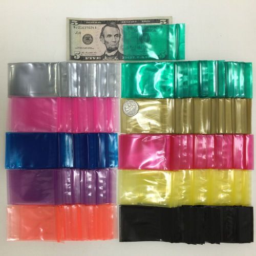 2030 2&#034; X 3&#034; 200 ZIPLOCK PLASTIC BAGS 2.8MIL COLORS MIX CHOOSE GUARANTEE QUALITY