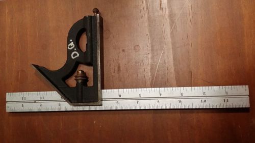 Starrett Combination Machinist Square 12&#034; No. 4R Grad Hardened