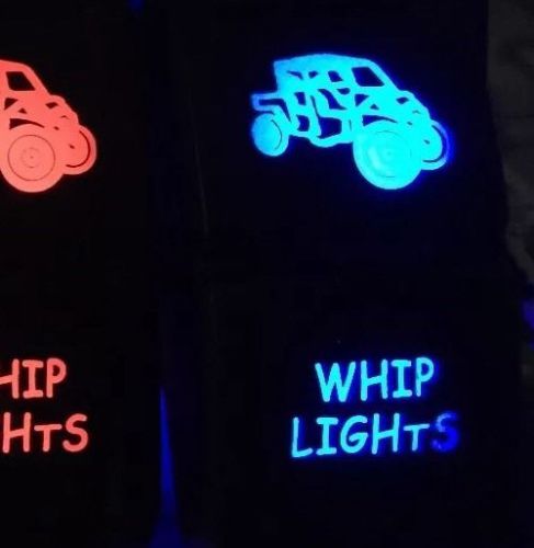 POLARIS RANGER1 RZR ROCKER SWITCH Whip Lights ON OFF 5 PIN USA DESIGN Blue