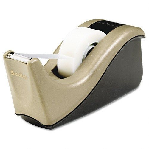 Scotch value desktop tape dispenser, 1-inch core, two-tone brown (c60-ds) for sale