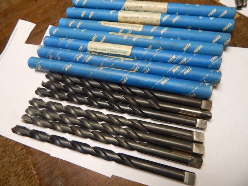 TRW 17/32&#034; x 10&#034; Extra Length Twist Drill Bit Lot of 7 Pcs