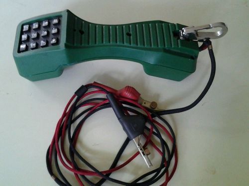 HARRIS TS19 MEAN GREEN BUTT SET TELEPHONE LINE TESTER - -SHIPS WORLDWIDE