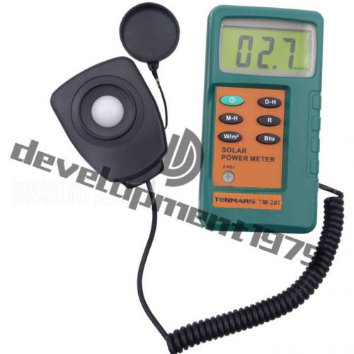 TENMARS TM-207 Solar Power Meter With 1.5M Remove Sensor Radiation Energy Tester