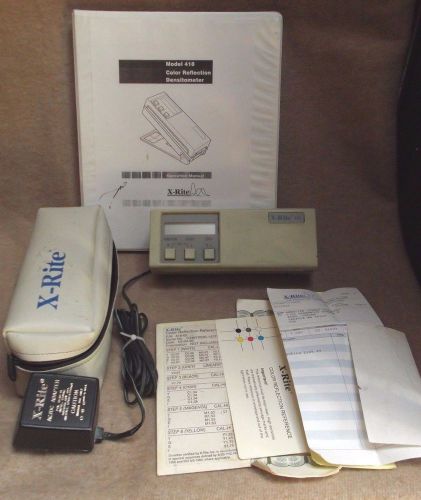 X-Rite 408 Color Reflection Densitometer Manual complete!  .............inv#Lc95