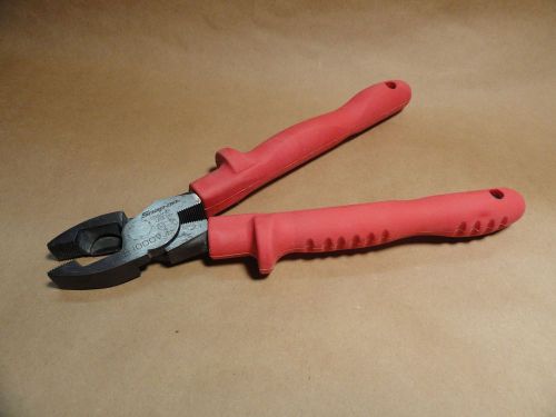 SNAP-ON RED LINEMAN`S PLIERS, NON-CONDUCTIVE COMPOSITE 10&#034; 1000V, C59AHLP, USA