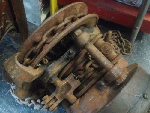 1/2 ton yale spur geared block manual chain fall hoist model b5 for sale