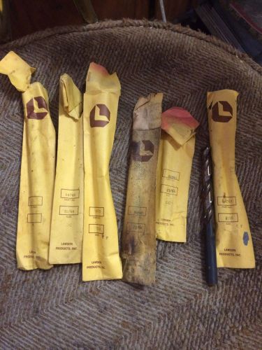 New Old Stock 7 LAWSON HSS Drill Bits USA