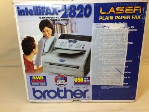 BROTHER INTELLIFAX 2820 LASER FAX COPIER PRINTER