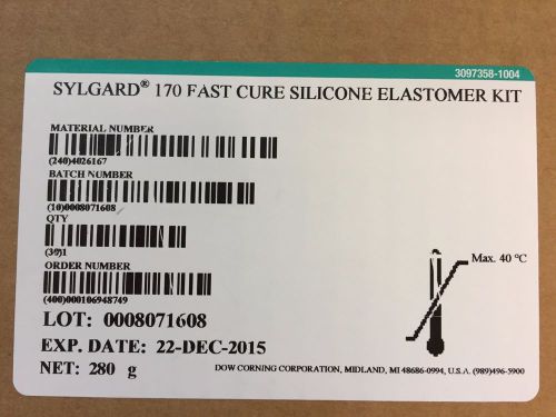 Sylgard 170 silicone sealant  20 boxes 280g with individual tubes plus dispenser for sale