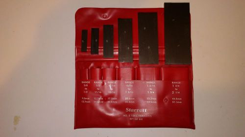 Starrett No. S154L Parallels Set of Six Parallels *NICE*