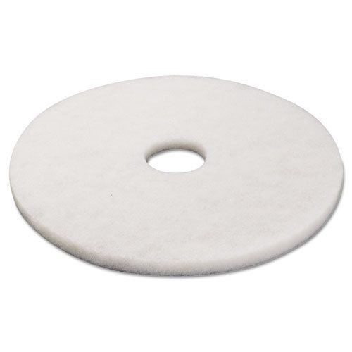 Boardwalk Standard 17-Inch Diameter Polishing Floor Pads White Upkeep BWK4017WHI