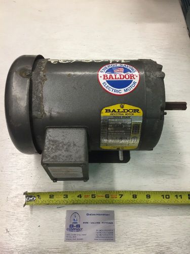 Baldor 3 Phase Motor, 1/3HP 850rpm, Cat# M3536