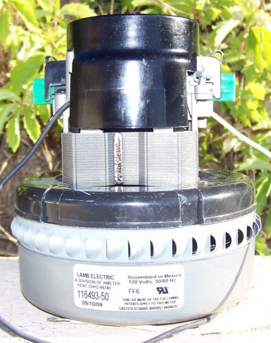 Ametek p/n 116493-50  - 5.7&#034; dia, 120 volts, peripherial discharge vacuum motor