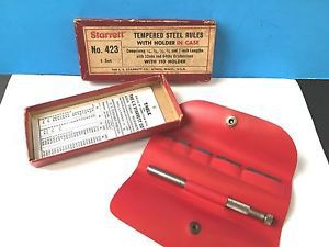 STARRETT NO. S 423 SET IN RED POUCH