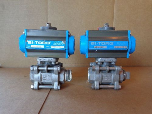 (2) Bi-Torq IS3PT1052DA Actuator Ball Valves