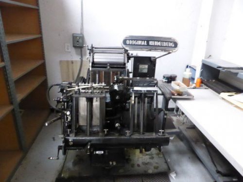 Windmill Platten Printing Press by Heidelberg