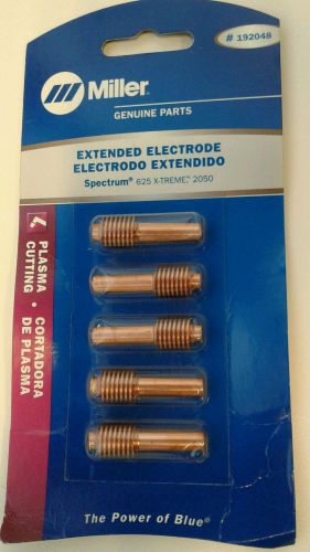 NEW 5 PACK MILLER SPECTRUM PLASMA EXTENDED ELECTRODE 192048 SPECTRUM 625 X-TREME