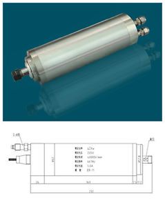 1HP 0.8kw ER11 40000RPM Precision High Speed spindle motor water cooling 220VAC